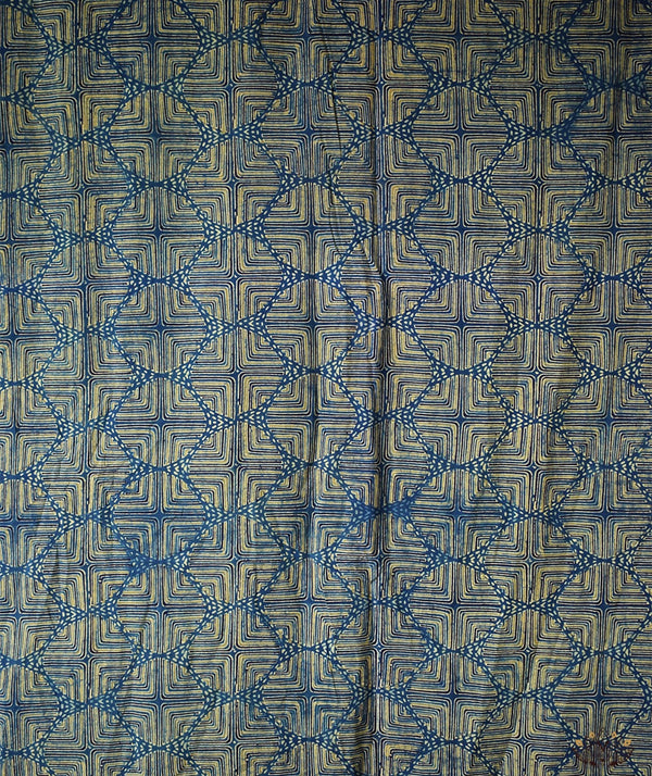 AJRAKH COTTON HAND PRINTED YARDAGE