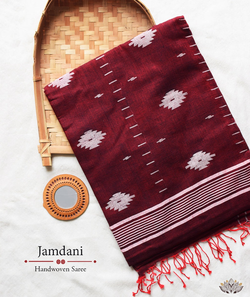 JAMDANI COTTON HANDMADE SAREE