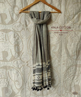 KACCHI KALA COTTON HANDWOVEN STOLE