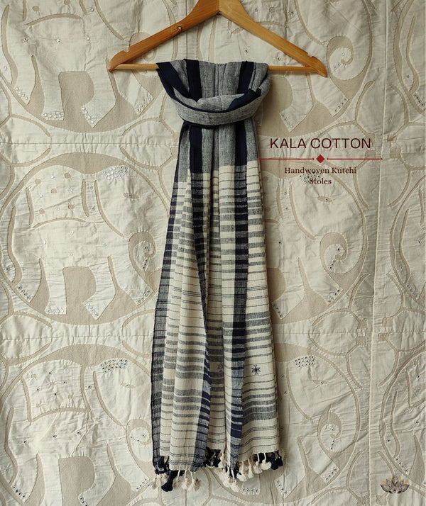 KACCHI KALA COTTON HANDWOVEN STOLE