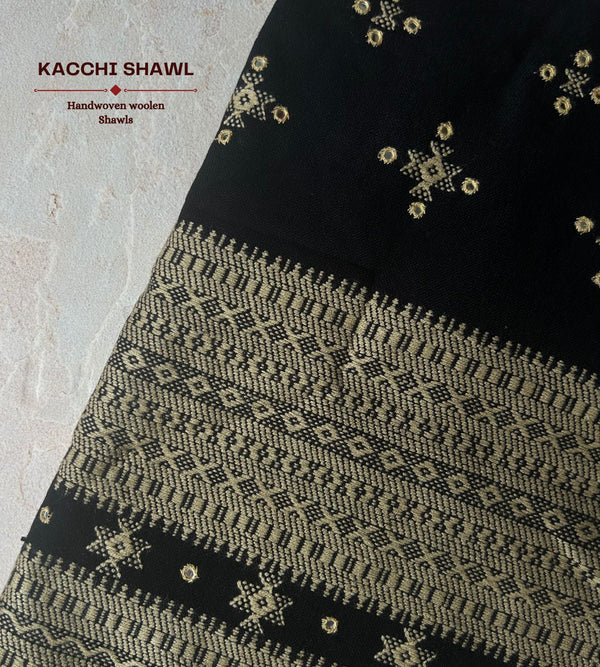 KACCHI WOOLEN HANDWOVEN SHAWL