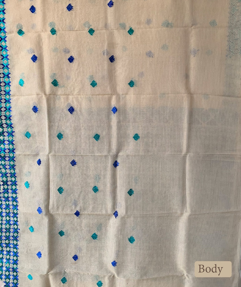 Phulkari Hand Embroidery Saree