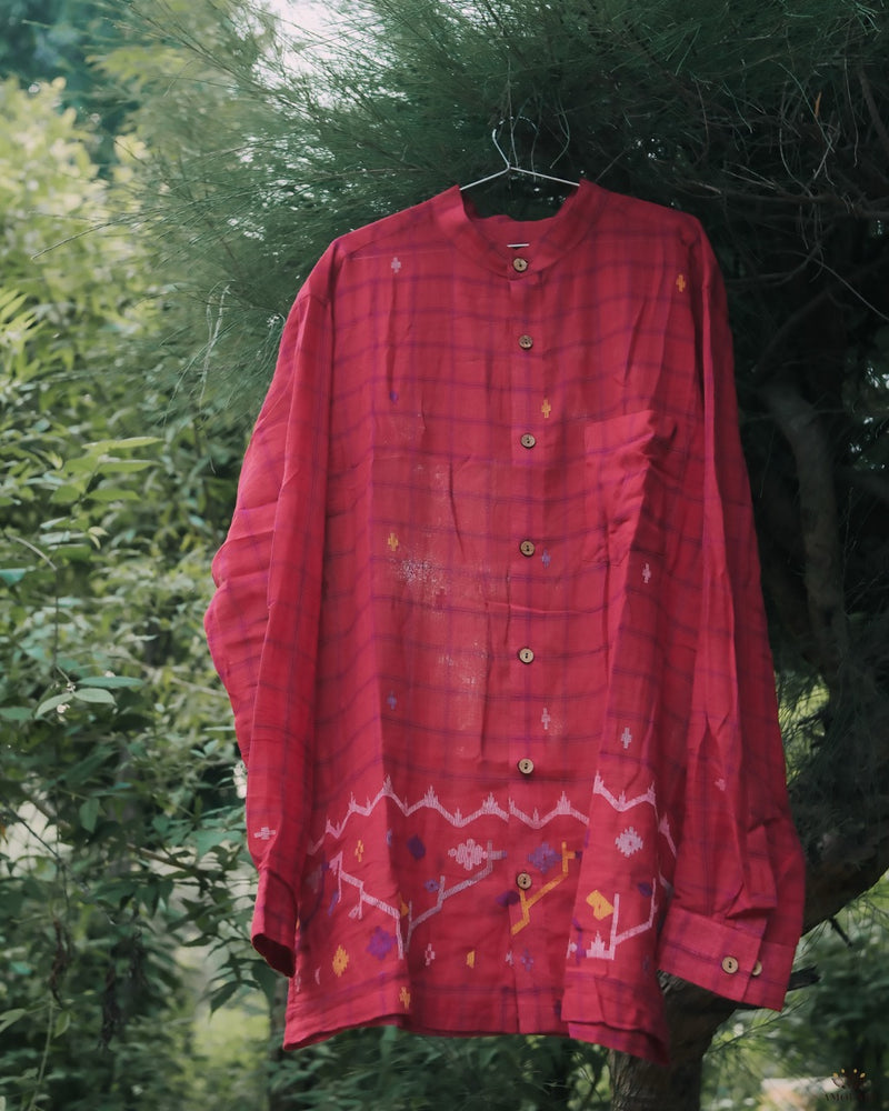 Handwoven Jamdani Men's Shirt