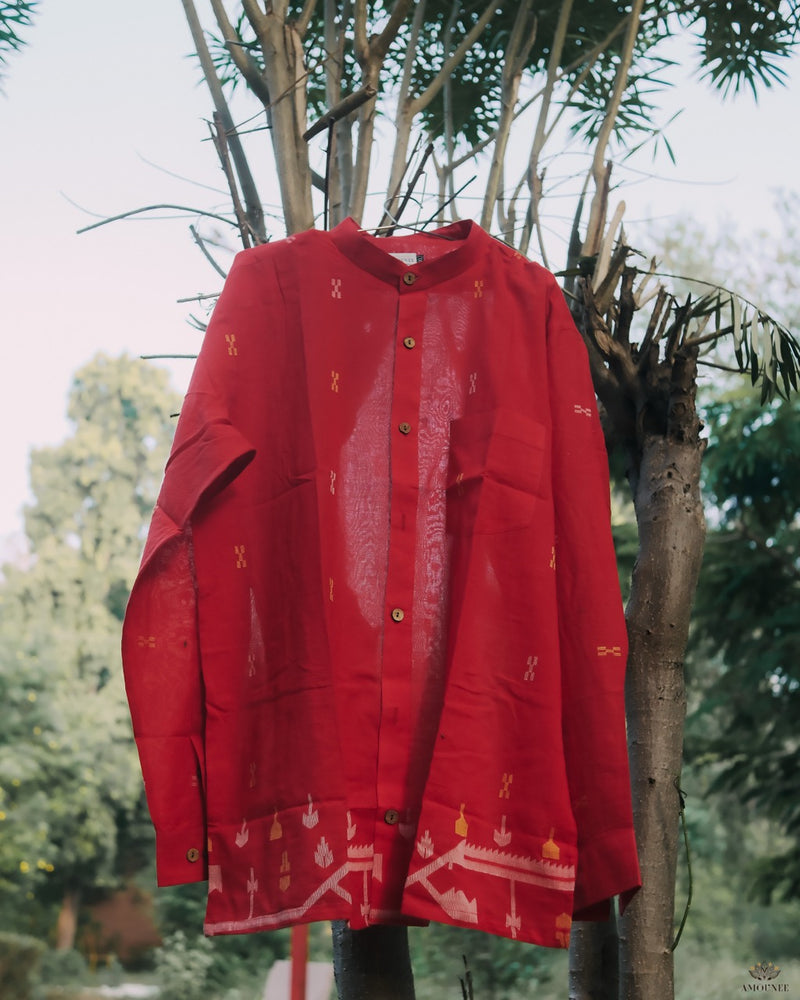 Handwoven Jamdani Men's Shirt