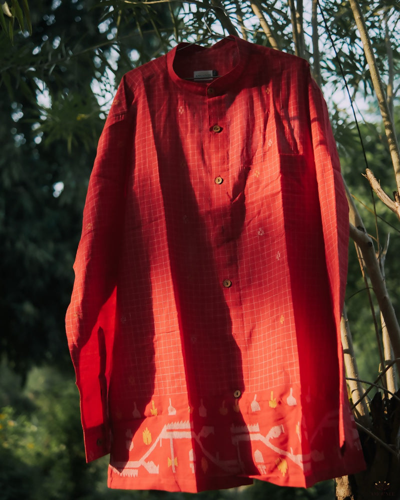 Handwoven Jamdani Men's Shirt