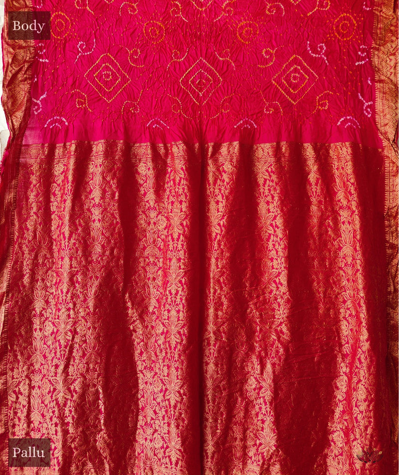 Bandhani Silk Saree