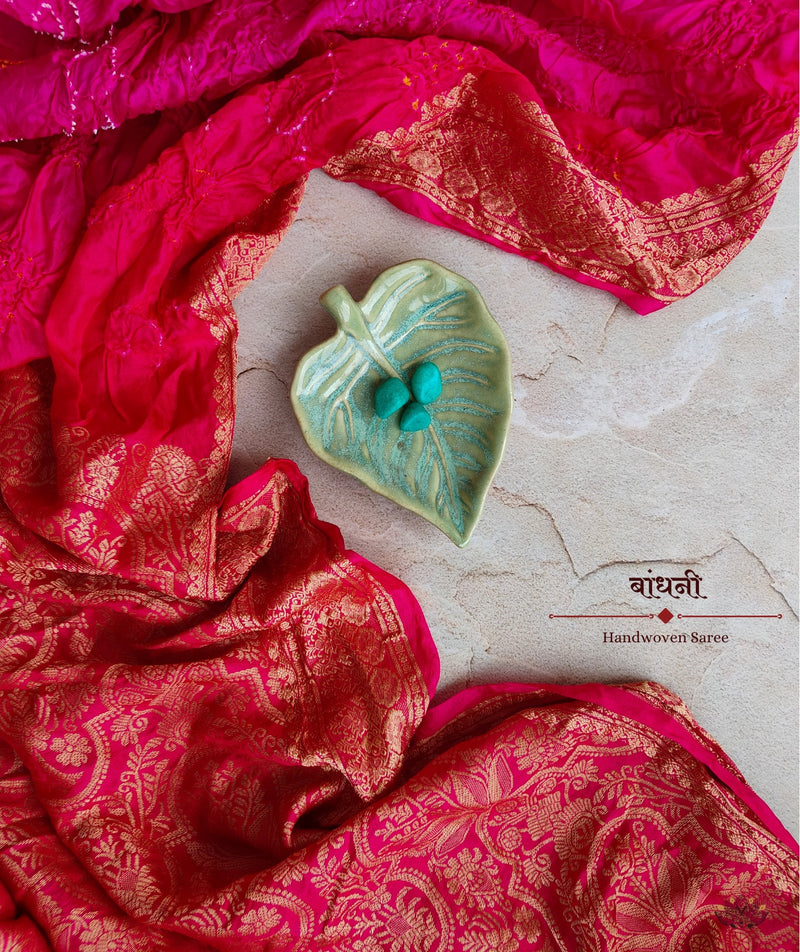 Bandhani Silk Saree