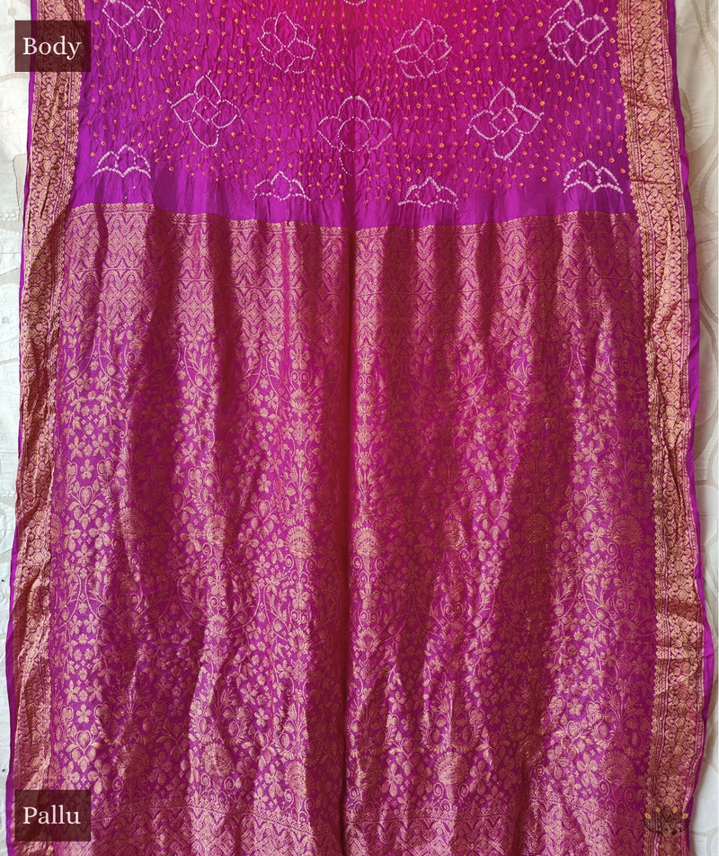 Bandhani Silk Saree