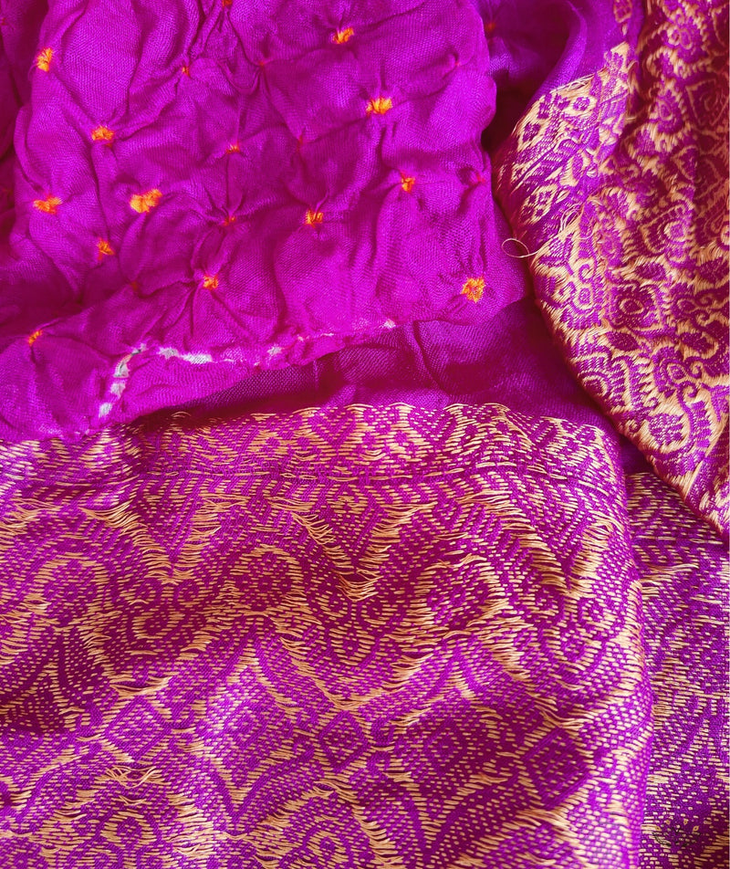 Bandhani Silk Saree