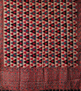 Ajrakh modal silk hand block printed dupatta