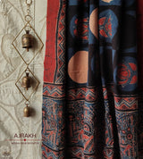 Ajrakh Handblock Printed Cotton Dupatta