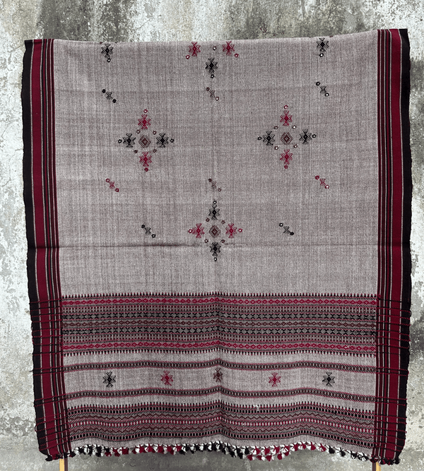 KACCHI WOOLEN HANDWOVEN SHAWL