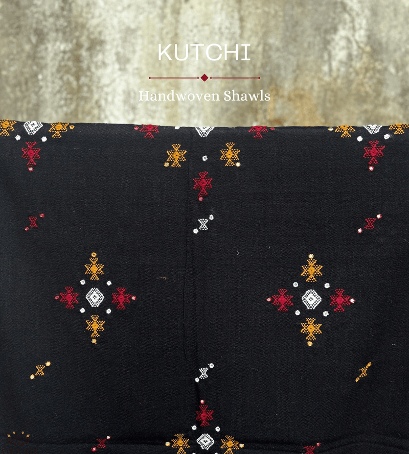 KACCHI WOOLEN HANDWOVEN SHAWL