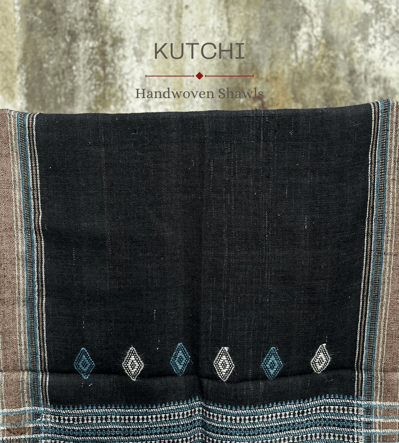 KACCHI WOOLEN HANDWOVEN SHAWL