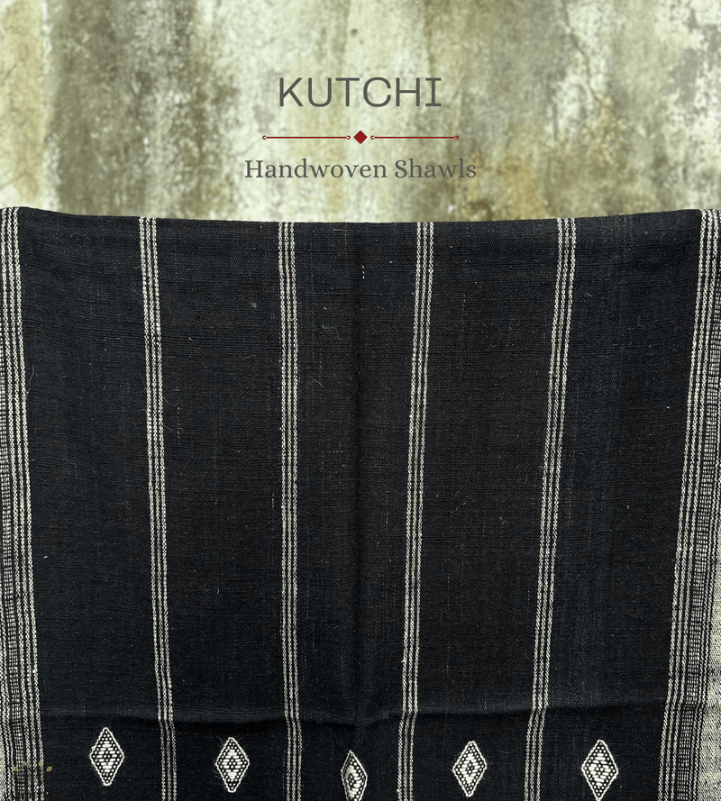 KACCHI WOOLEN HANDWOVEN SHAWL