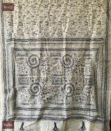 Exclusive Amounee Kantha Embroidered Art Silk Saree