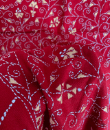 Exclusive Amounee Kantha Embroidered Woollen Shawl