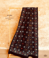 Exclusive Amounee Kantha Embroidered Woollen Shawl