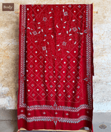 Exclusive Amounee Kantha Embroidered Woollen Shawl