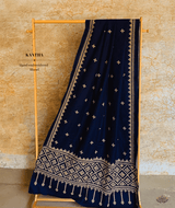 Exclusive Amounee Kantha Embroidered Woollen Shawl