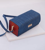 The Blue Stripe Square Shoulder bag