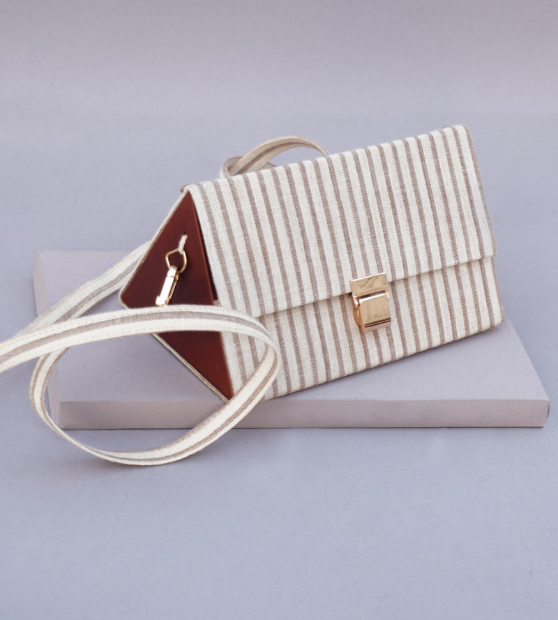 The Stripe Triangle Shoulder Bag