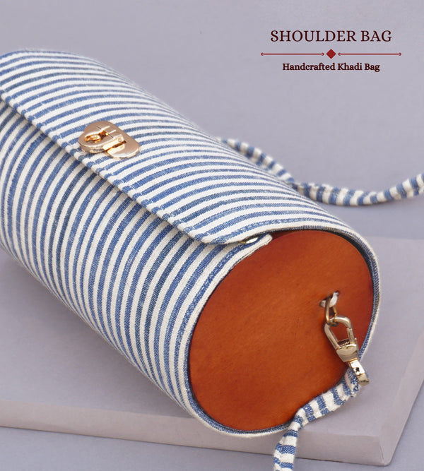 The Blue Stripe Shoulder Bag