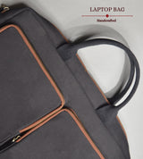 Laptop Bag Double Pockets - Black