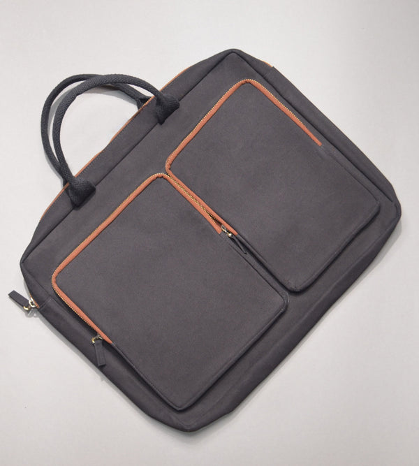 Laptop Bag Double Pockets - Black