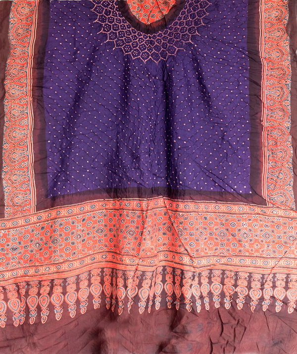 AJRAKH BANDHINI HAND BLOCK PRINTED DUPATTA