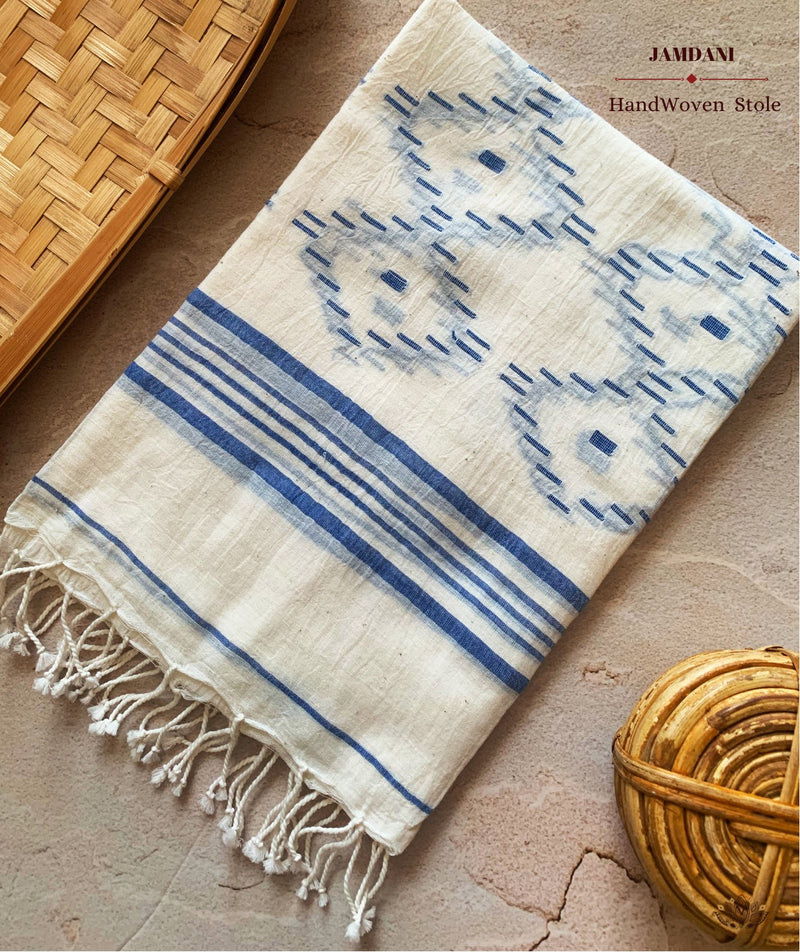 JAMDANI COTTON HANDMADE STOLE