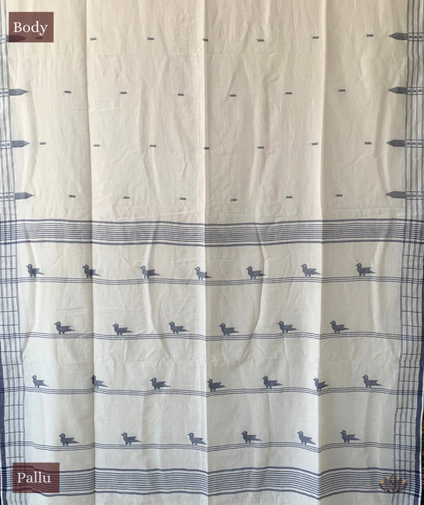 EXCLUSIVE JAMDANI MUSLIN COTTON HANDMADE SAREE