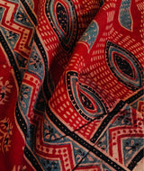 Ajrakh Handblock Printed Cotton Dupatta