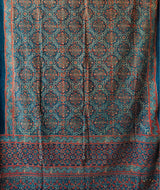 Ajrakh Handblock Printed Cotton Dupatta