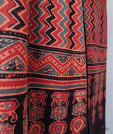 Ajrakh cotton hand block printed stole