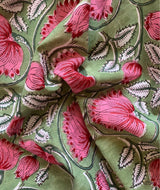 Sanganer Handblock Printed Yardage Fabric