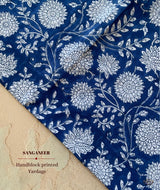 Sanganer Handblock Printed Yardage Fabric