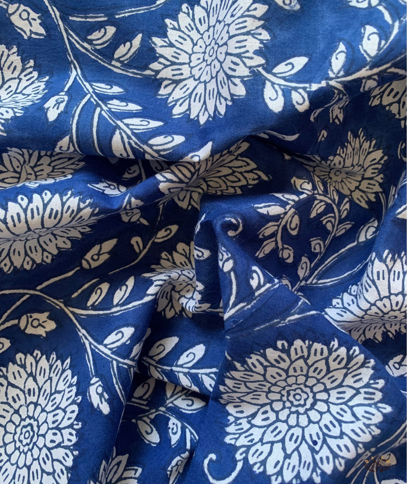 Sanganer Handblock Printed Yardage Fabric