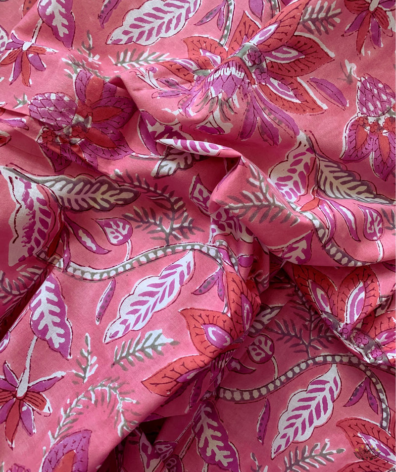 Sanganer Handblock Printed Yardage Fabric