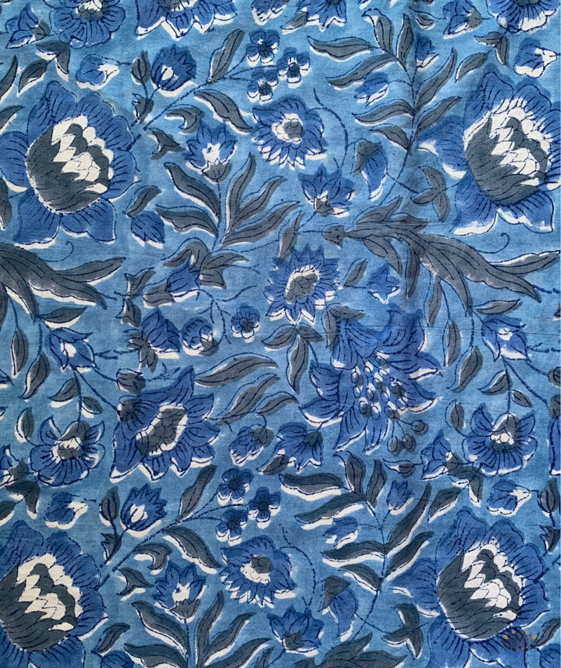 Sanganer Handblock Printed Yardage Fabric