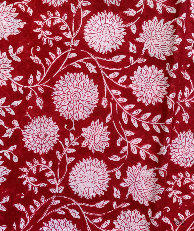 Sanganer Handblock Printed Yardage Fabric