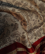 Exclusive Amounee Bagru Hand Block Printed Chanderi Saree