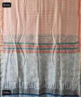 Exclusive Amounee Sangneer Hand Block Printed Chanderi Saree