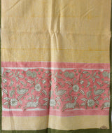 Exclusive Amounee Sanganer Hand Block Printed Chanderi Stole