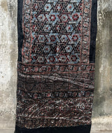 AJRAKH VELVET HANDBLOCK PRINTED STOLE