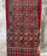 AJRAKH VELVET HANDBLOCK PRINTED STOLE