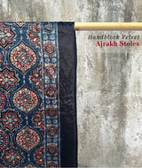 AJRAKH VELVET HANDBLOCK PRINTED STOLE