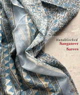 Maheshwari Sanganeri Printed  Sarees