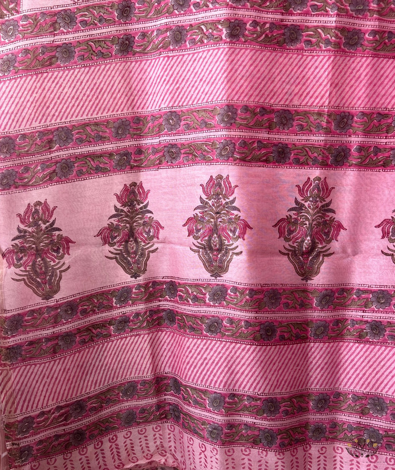 Maheshwari Sanganeri Printed  Sarees