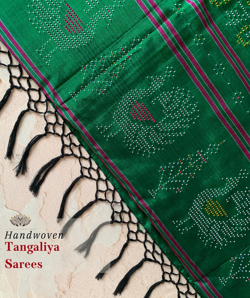 TANGALIYA COTTON-SILK HANDWOVEN SAREE